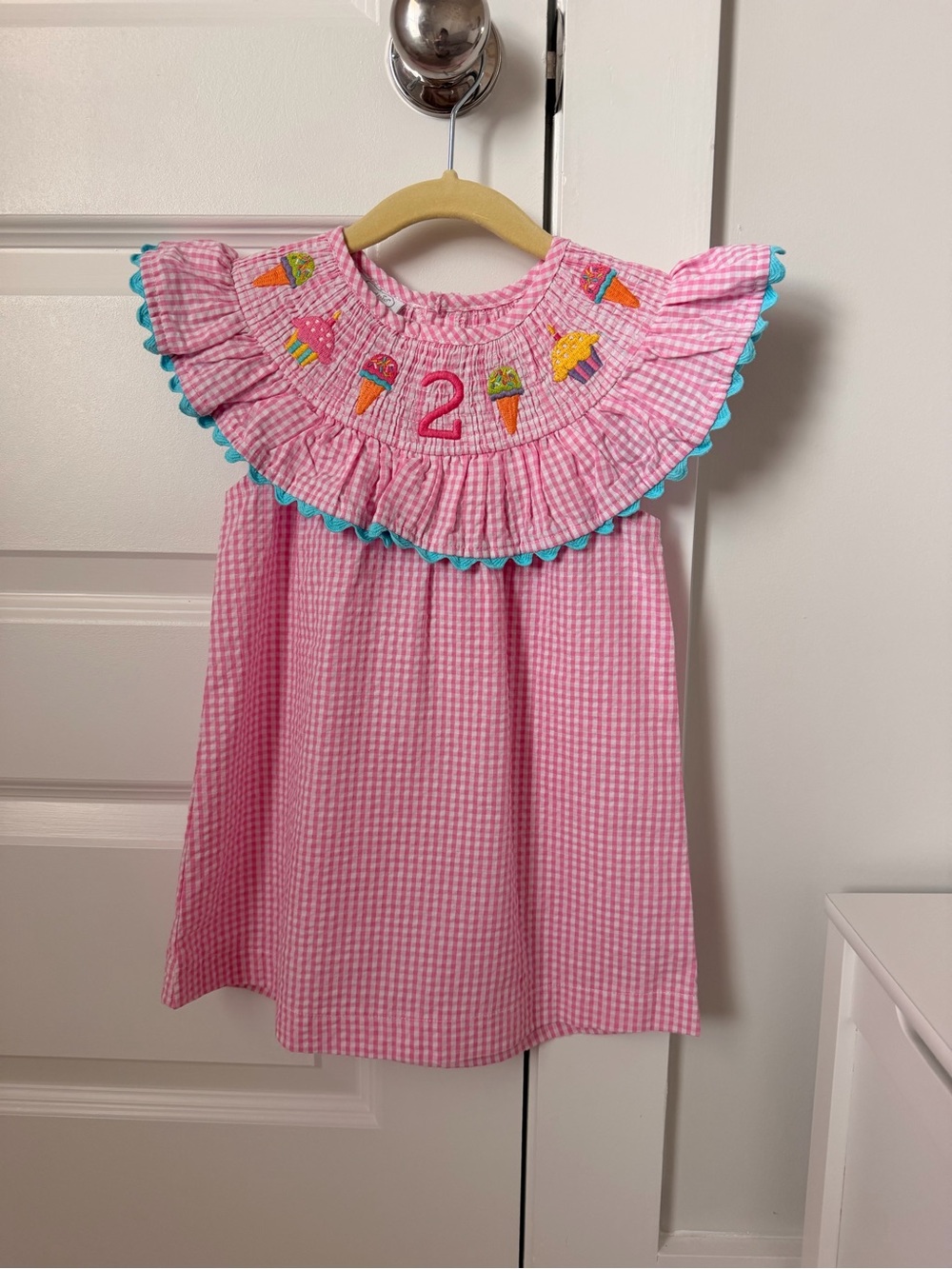 Mud Pie Pink 2T Birthday Dress